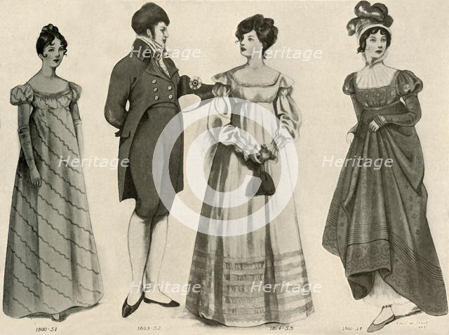 'Clothing from 1800-1808', 1903, (1937). Creator: Sophie B Steel.