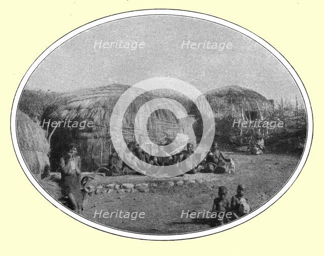 ''Un Kraal chez les Zoulous; Afrique Australe', 1914. Creator: Unknown.