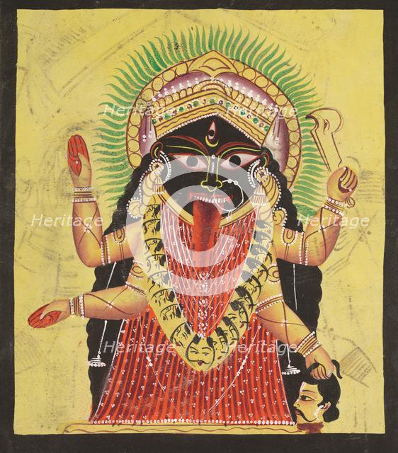 Two Aspects of Kali: Kali Enshrined, c. 1880 - 1890. Creator: Unknown.