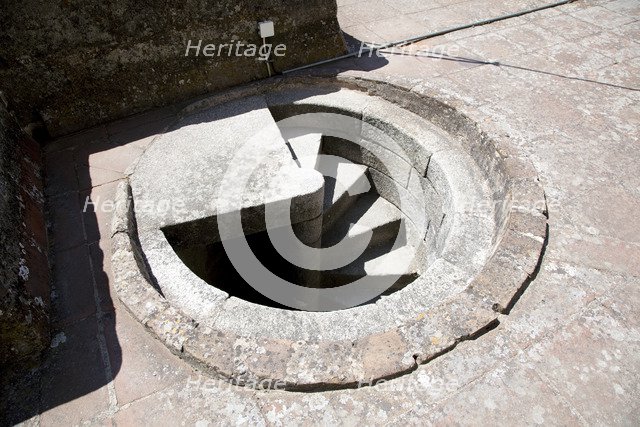 Spiral steps on the roof of the Cathedral of Evora, Portugal, 2009. Artist: Samuel Magal