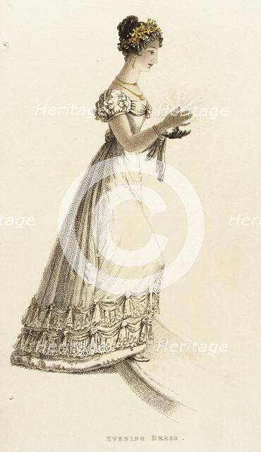 Fashion Plate (Evening Dress), 1823. Creator: Unknown.