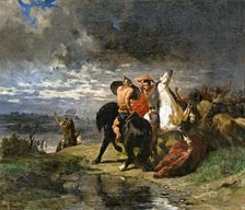 Battle between Romans and Gauls. Creator: Luminais, Évariste Vital (1822-1896).