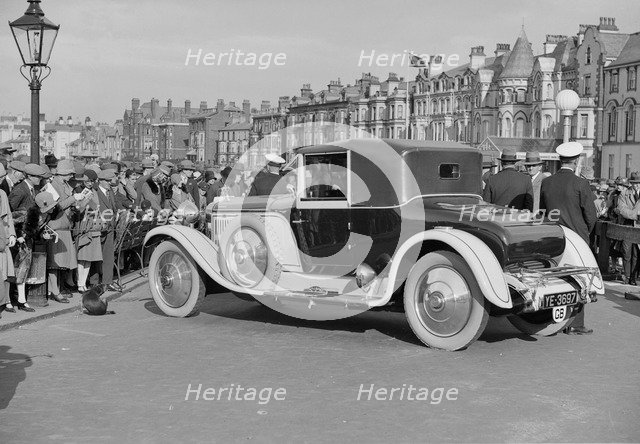 Hispano-Suiza 30 hp of M Graham-White at the Southport Rally, 1928. Artist: Bill Brunell.