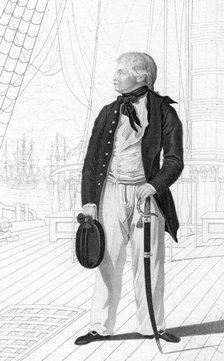 Prince William Henry as a midshipman on board the 'Prince George', (1831).Artist: R Page