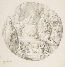 Nobility Presenting an Infant to Venice, 1709-87. Creator: Francesco Zugno.