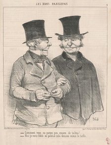 Comment vous portez pas encore de talma? ..., 19th century. Creator: Honore Daumier.