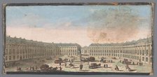 View of the Place Vendôme in Paris, 1700-1799. Creators: Anon, Jacques Rigaud.