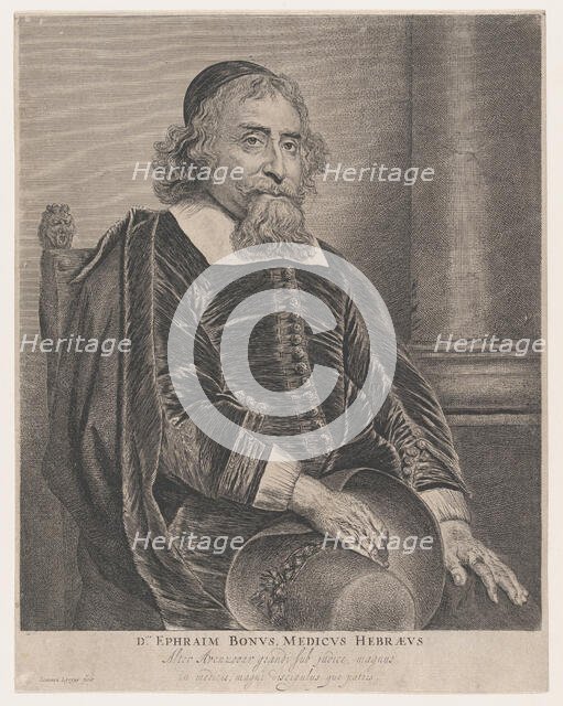 Portrait of Ephraim Bonus, physician, 17th century. Creator: Jan Lievens.