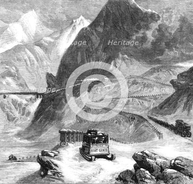 New overland route to India: Mont Cenis Railway - L'Echelle du Diable, 1869.  Creator: Unknown.