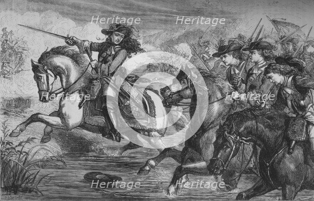'William III. At the Boyne', 1690, (c1880). Creator: Unknown.