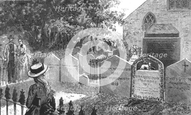 ''The Graves of the Wordsworth family, Grasmere',1888. Creator: Unknown.