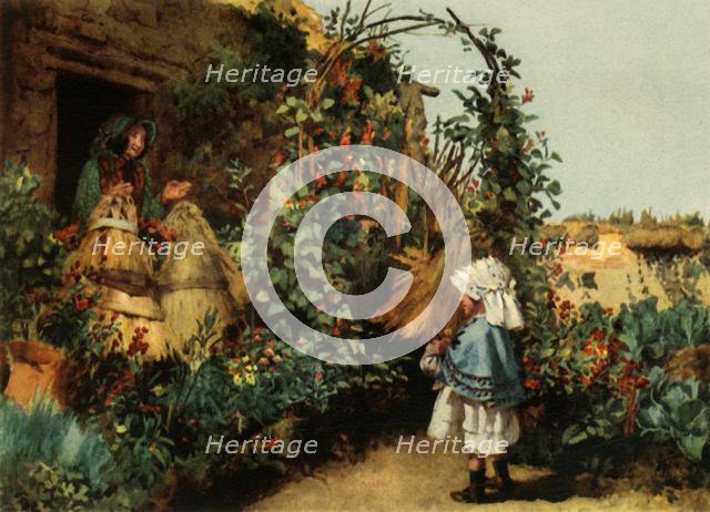 'A Cottage Garden at Stapleford, Wiltshire', c1886, (1944).  Creator: George Carline.