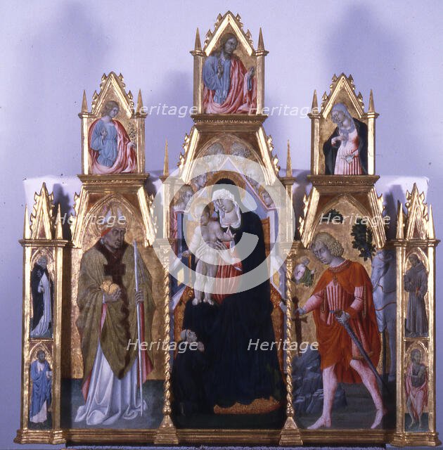 Virgin and Child with Saints, c1475-1480. Creator: Workshop of Giovanni di Paolo.