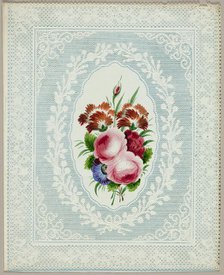 Untitled Valentine (Flowers on Lace), c. 1840. Creator: Unknown.