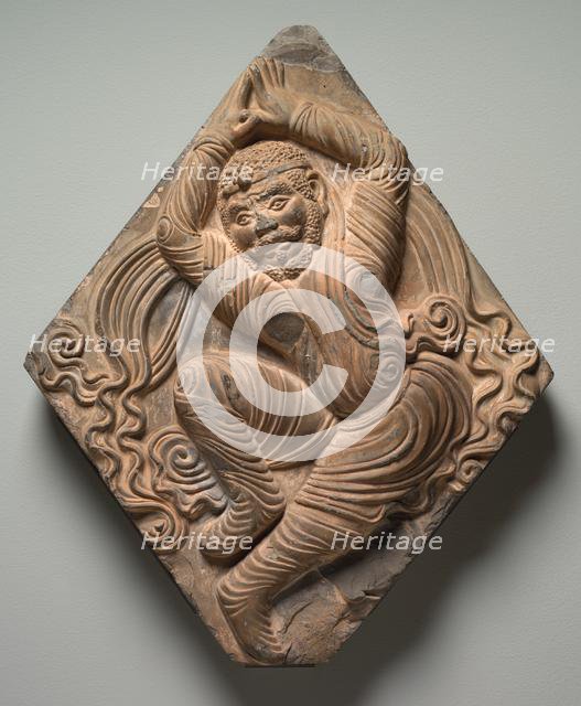 Architectural Brick with Dancer in Relief, before 870. Creator: Unknown.