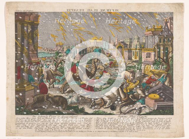 The seventh plague in Egypt, 1755-1779. Creator: Anon.