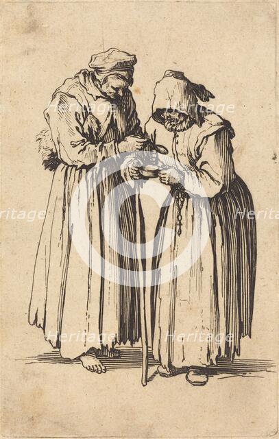Two Beggar Women, c. 1622. Creator: Jacques Callot.