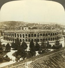 'Roman amphiteatre built A.D. 260 - (east), Verona, Italy', c1909. Creator: Unknown.