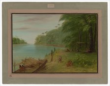 Shore of the Essequibo, 1854/1869. Creator: George Catlin.