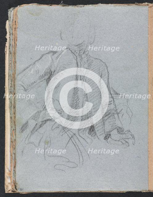Verona Sketchbook: Gentleman (page 54), 1760. Creator: Francesco Lorenzi (Italian, 1723-1787).