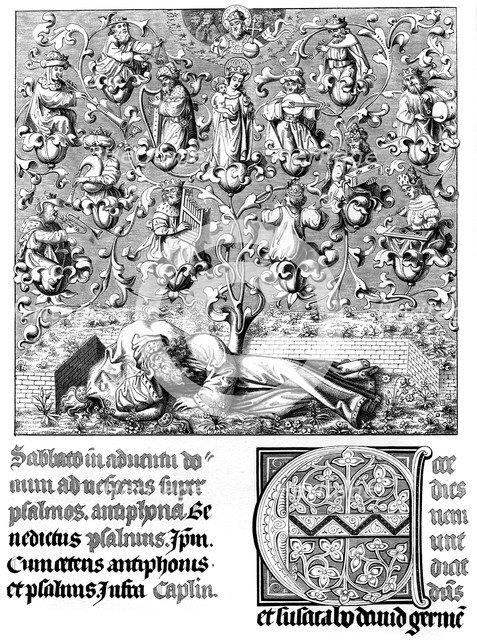 Celestial concert, 15th century (1849).Artist: A Bisson