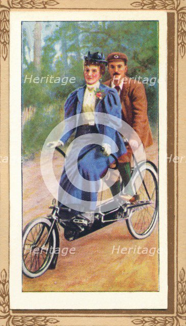 'Novel Tandem of the '90s', 1939. Artist: Unknown.