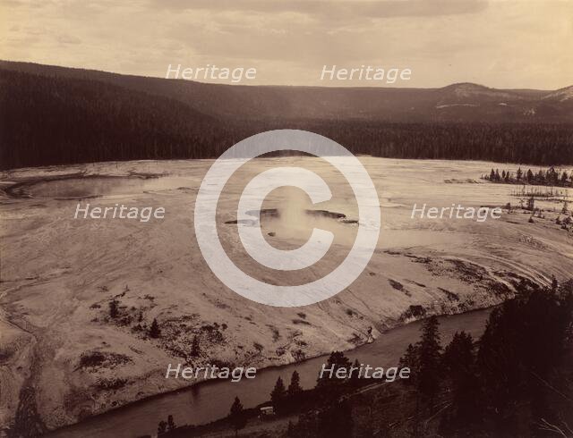 Hell's Half Acre, Firehole River, 1884. Creator: F. Jay Haynes.