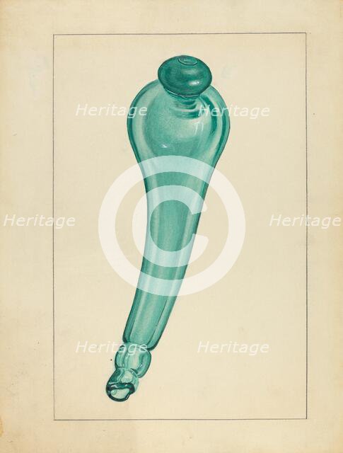 Powder Horn, c. 1936. Creator: John Fisk.