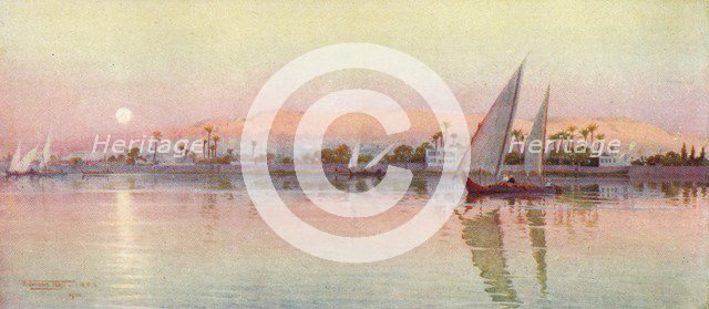 'Cairo from the River-Evening', c1880, (1904). Artist: Robert George Talbot Kelly.