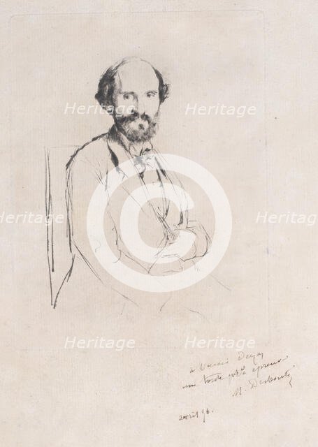 Portrait of Charles Hayem, 1876. Creator: Marcellin-Gilbert Desboutin.