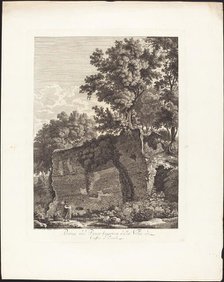Rovine del Piano superiore della Villa di Cassio a Tivoli, 1794. Creator: Albert Christoph Dies.