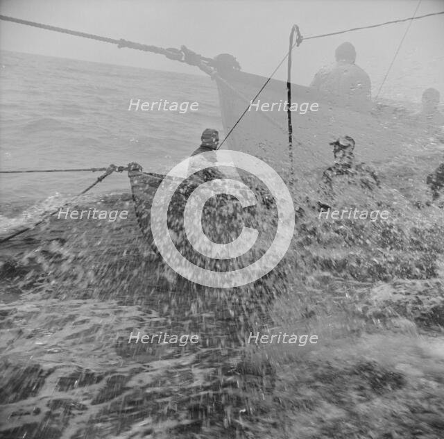 Possibly: On board the fishing boat Alden, out of Gloucester, Massachusetts, 1943. Creator: Gordon Parks.
