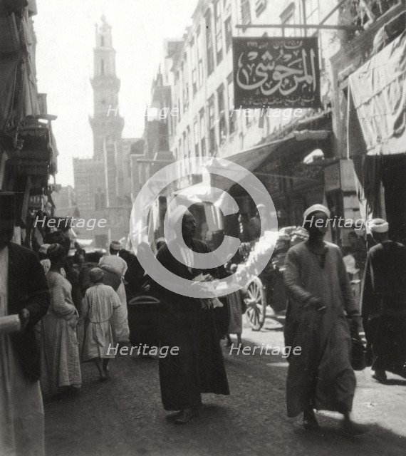 Bazaar of El Ghoria, Cairo, Egypt, 20th century. Artist: J Dearden Holmes