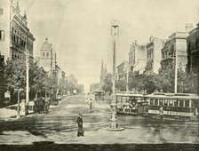 'Collins Street, Melbourne, from the Treasury Buildings', 1901. Creator: Unknown.