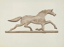 Horse Weather Vane, c. 1938. Creator: Lloyd Broome.