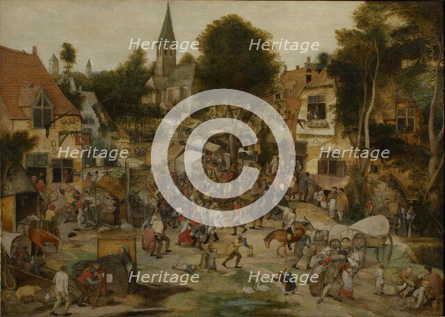 The Village Fair (Kermis), before 1565. Creator: Balten, Pieter (1525-1598).