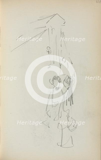 Italian Sketchbook: Figures (page 128), 1898-1899. Creator: Maurice Prendergast (American, 1858-1924).