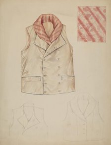 Vest, c. 1937. Creator: Lillian Causey.