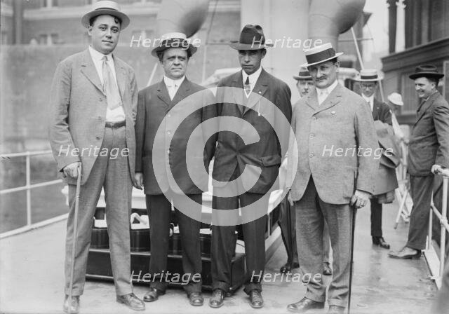 Jas. J. Brady, Ury Woodson, B. Sullivan, B.F. Mitchell, 1913. Creator: Bain News Service.