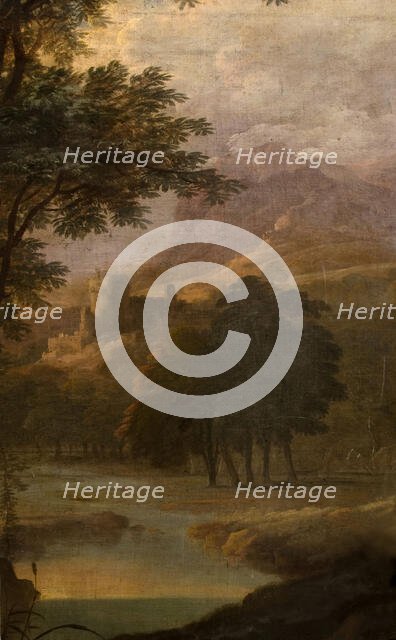 Landscape With Castle In Distance, 1725. Creator: School of Jacques Rousseau.