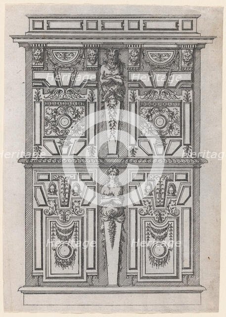 Furniture Design, 1530-85. Creator: Jacques Androuet Du Cerceau.