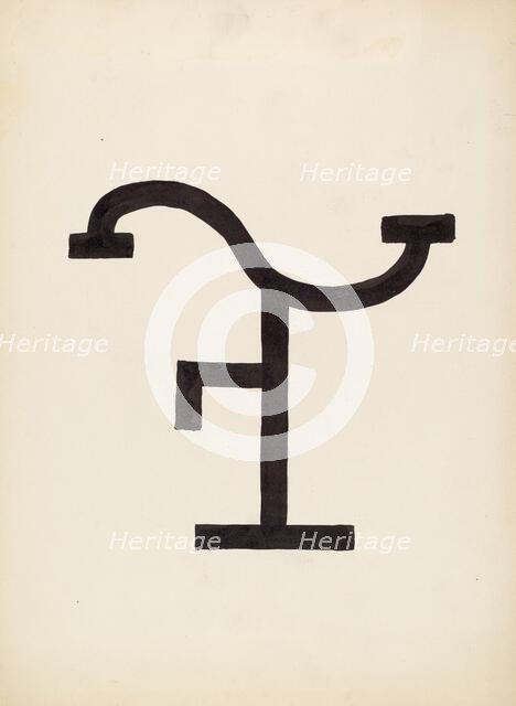 Cattle Brand, c. 1936. Creator: J.Henry Marley.