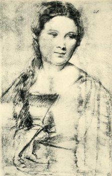 Portrait of a young woman, c1515, (1943). Creator: Titian.