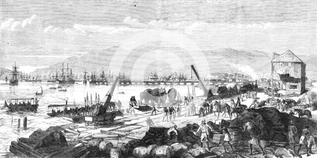 The Abyssinian Expedition: a sketch on the shore at Zulla, Annesley Bay, 1868. Creator: C. R..