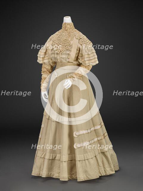 Dress With Jacket (Blouse, Jacket, Skirt, Belt), 1890s. Creator: L. P. Hollander & Co..
