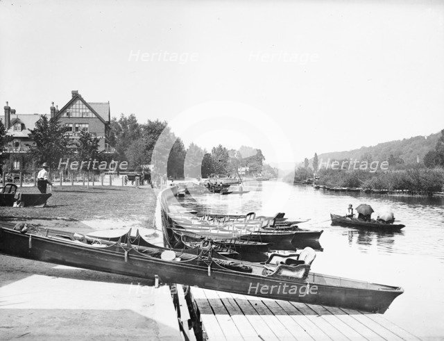 Wilder And Son Boat House Landing Stage, Maidenhead, Berkshire, c1860-c1922. Artist: Henry Taunt