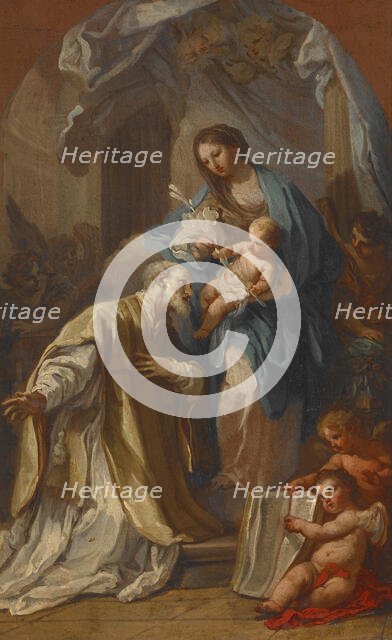 The Madonna Appearing to St Philip Neri, 1740. Creator: Sebastiano Conca.