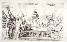 'A smoking club', House of Commons, London, 1793. Artist: Anon