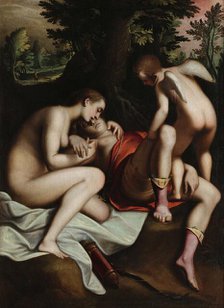 Death of Adonis, before 1585. Creator: Cambiaso (Cambiasi), Luca (1527-1585).