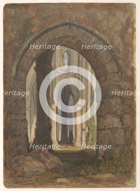 Ruin of a Gothic church, after 1800-before 1899. Creator: Anon.